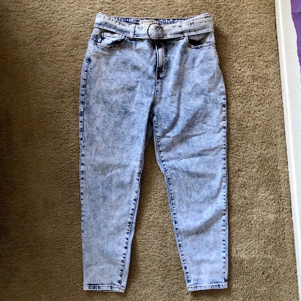 Acid wash 80s style jeans